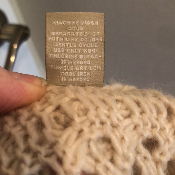 Joan Vass lattice cropped sleeve sweater - Picture 4 of 4